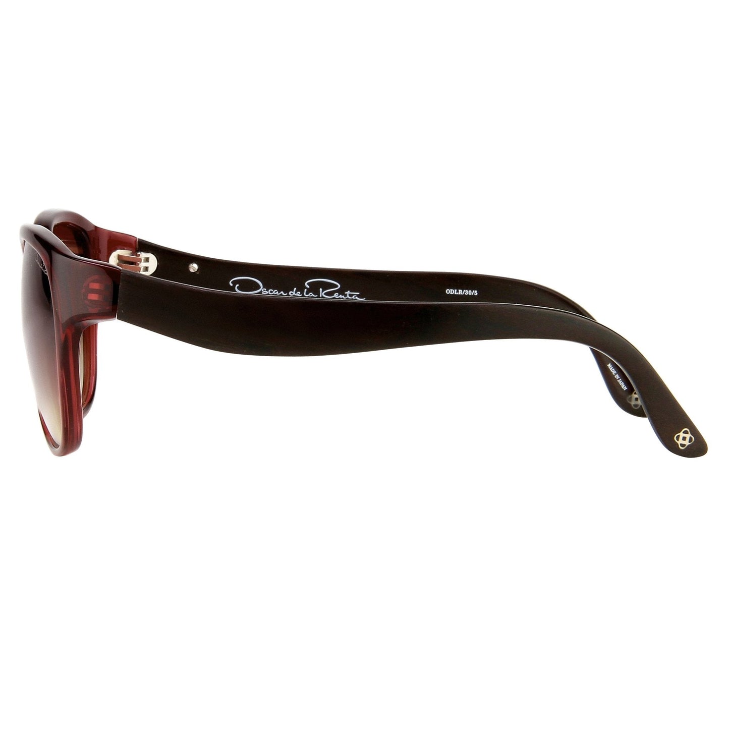 Oscar De La Renta Sunglasses Oval Red and Brown