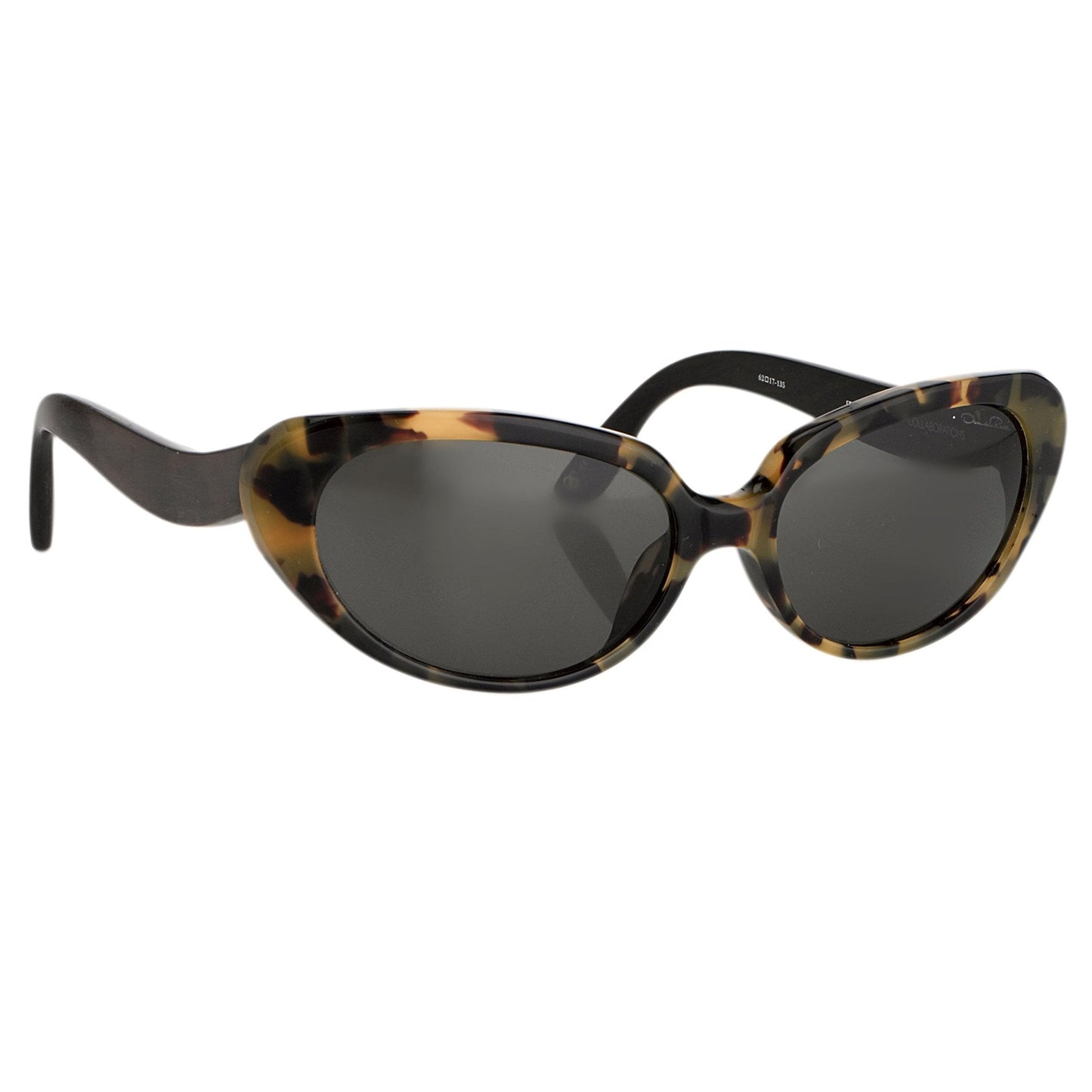 Oscar De La Renta Sunglasses Oval Tortoise and Dark Grey
