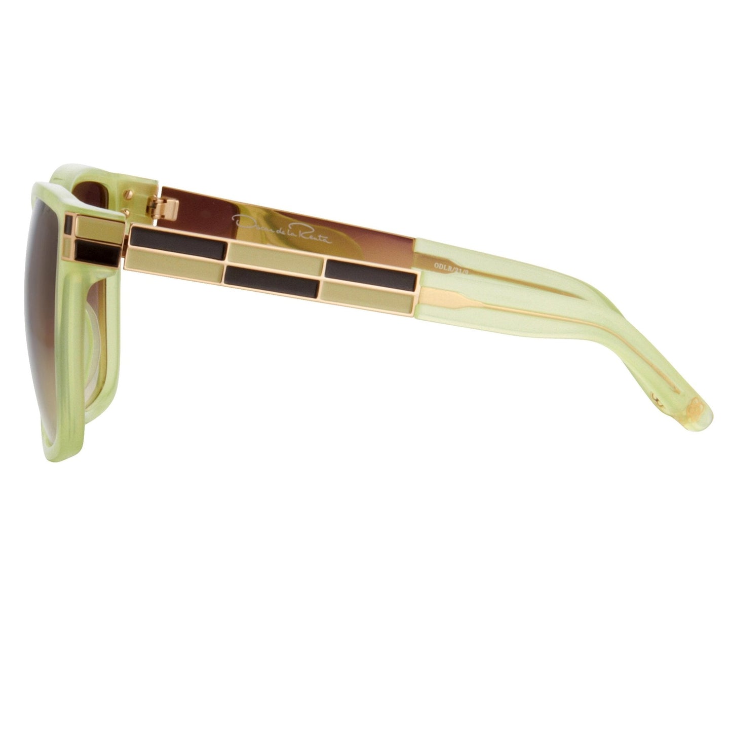 Oscar De La Renta Sunglasses Oversized Green and Brown