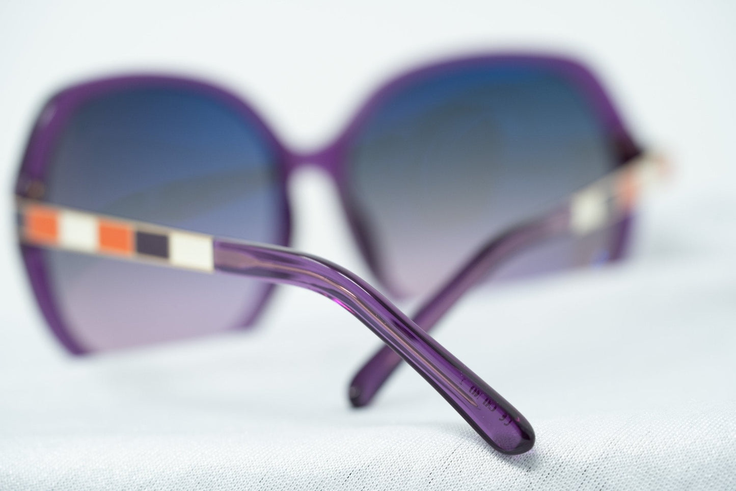 Oscar De La Renta Sunglasses Oversized Purple and Grey