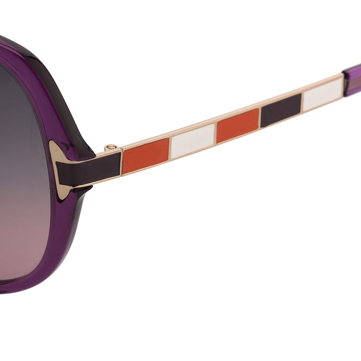 Oscar De La Renta Sunglasses Oversized Purple and Grey