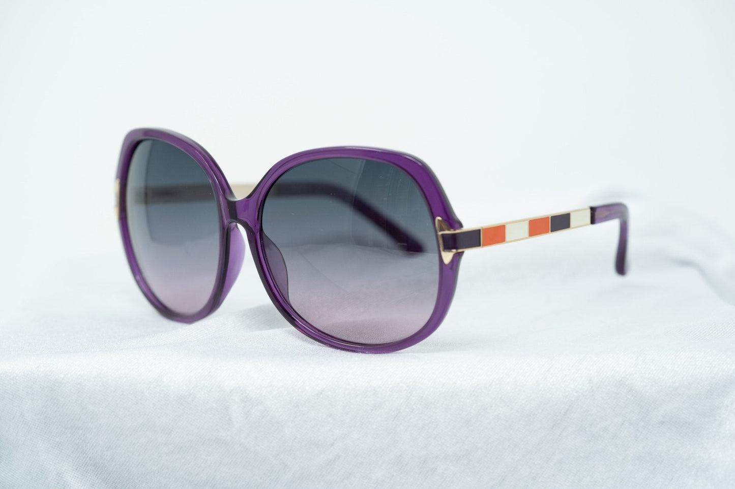 Oscar De La Renta Sunglasses Oversized Purple and Grey