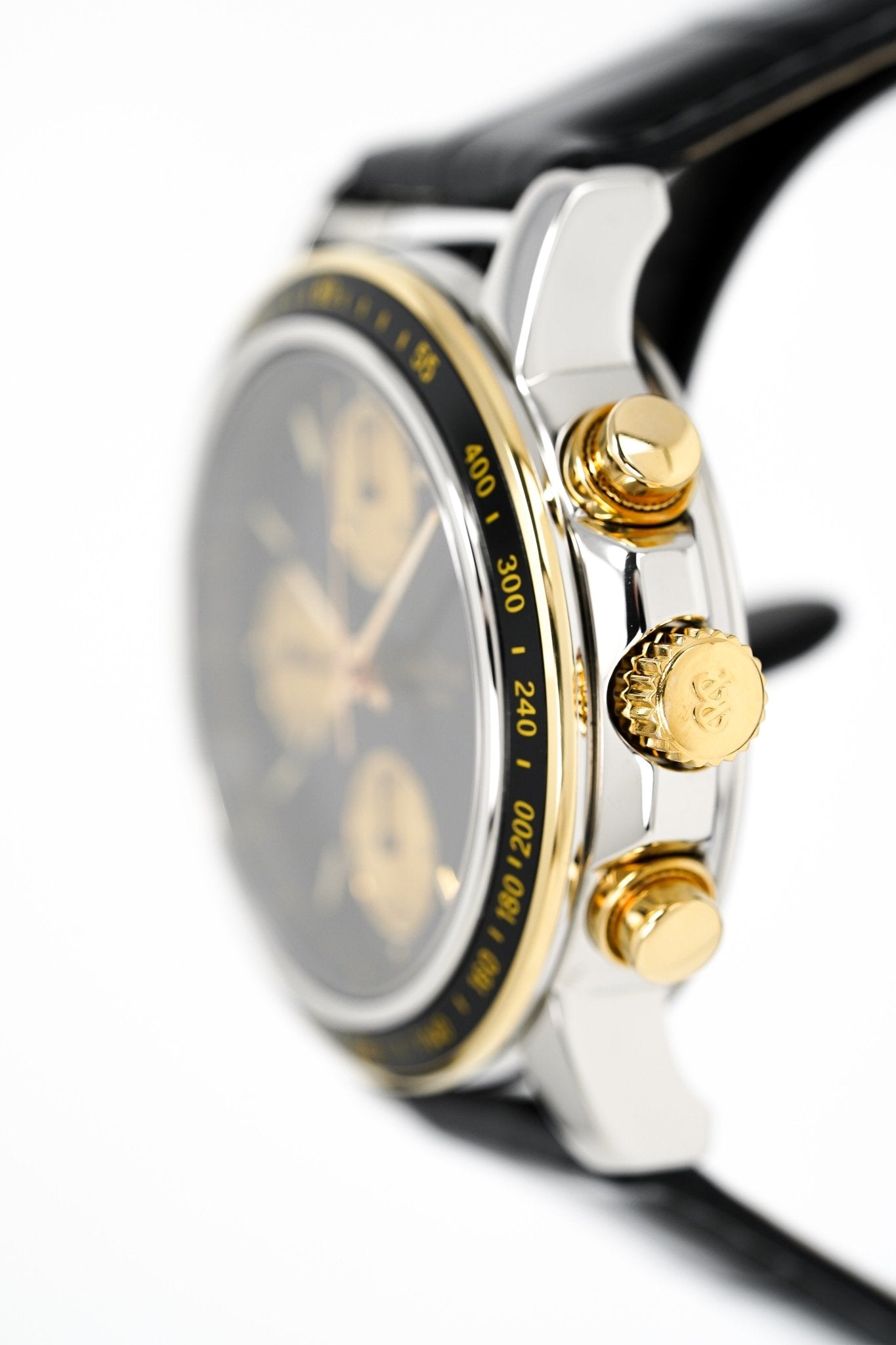 Paul Picot Men's Watch Chronosport Chronograph Black 18K Gold P7005322.332