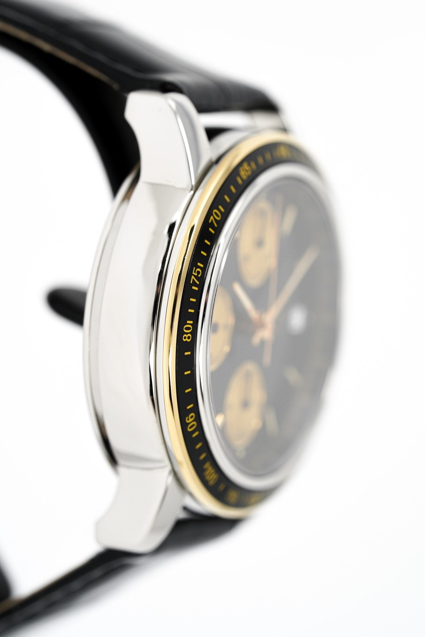 Paul Picot Men's Watch Chronosport Chronograph Black 18K Gold P7005322.332