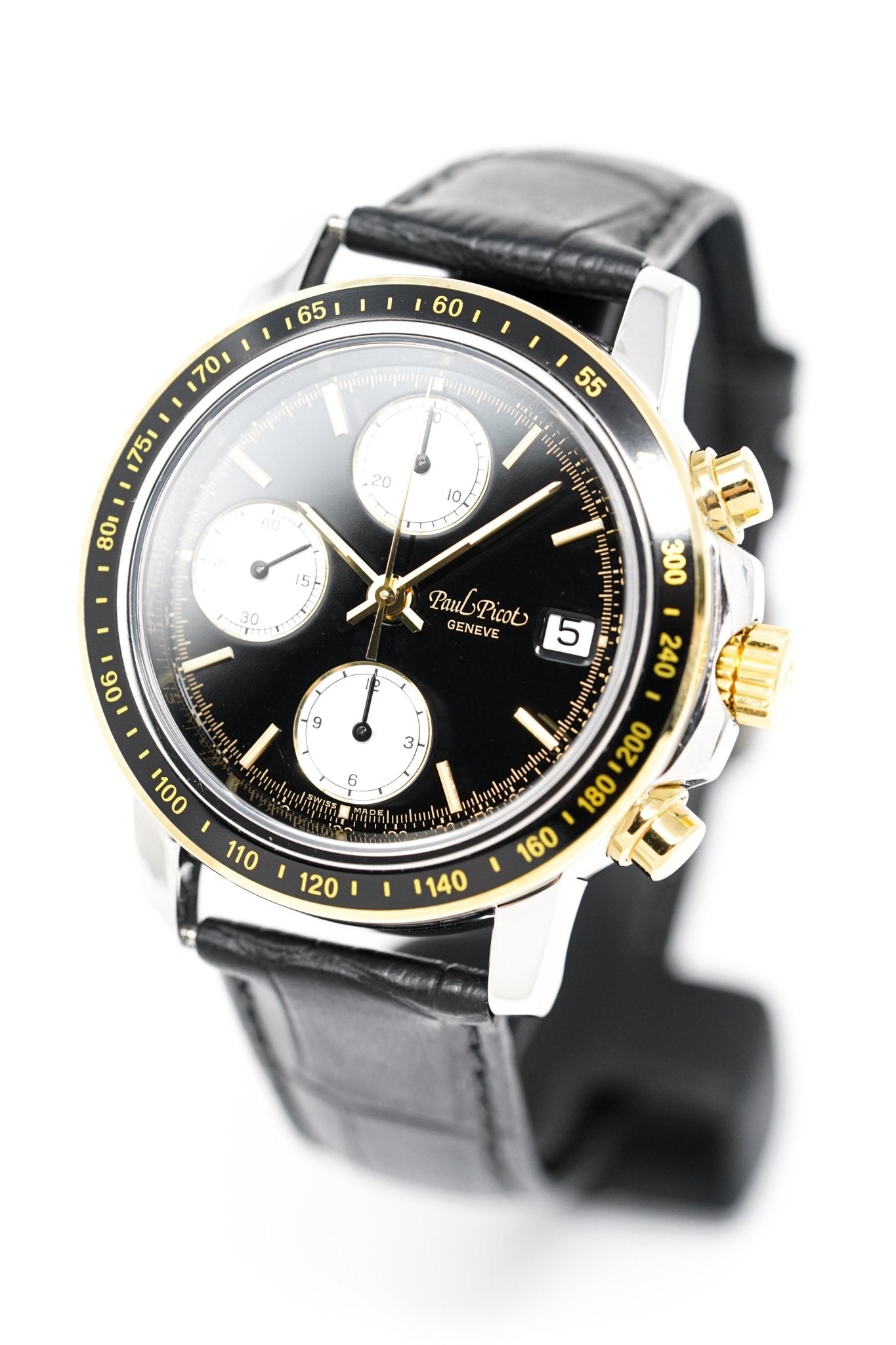 Paul Picot Men's Watch Chronosport Chronograph Black P7005.322.372