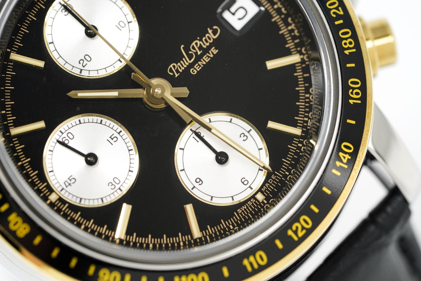 Paul Picot Men's Watch Chronosport Chronograph Black P7005.322.372