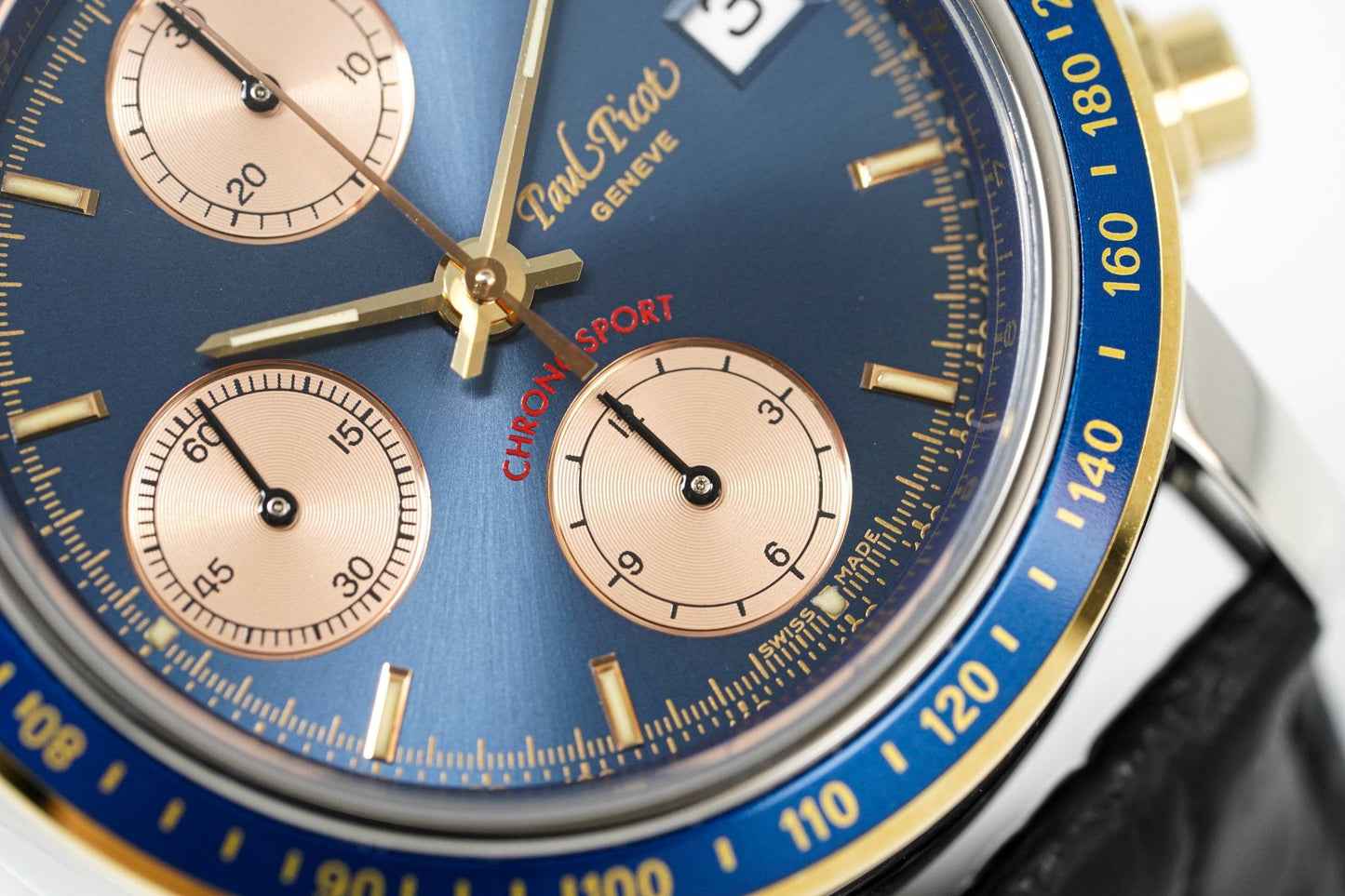 Paul Picot Men's Watch Chronosport Chronograph Blue P7005.222.254