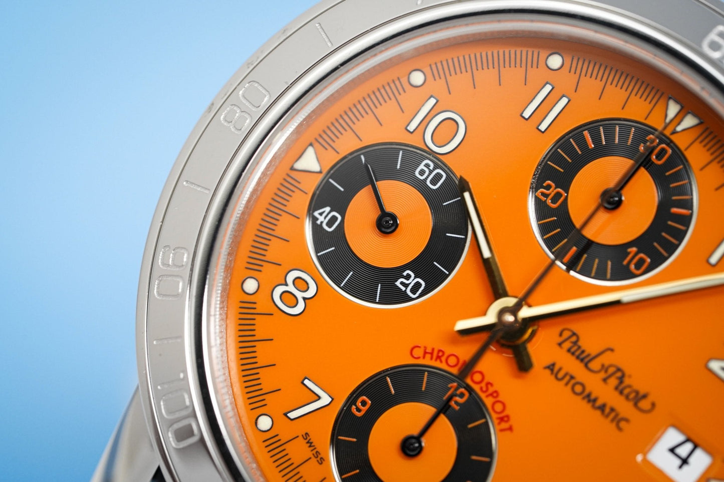 Paul Picot Men's Watch Chronosport Chronograph Orange P7032.20.935