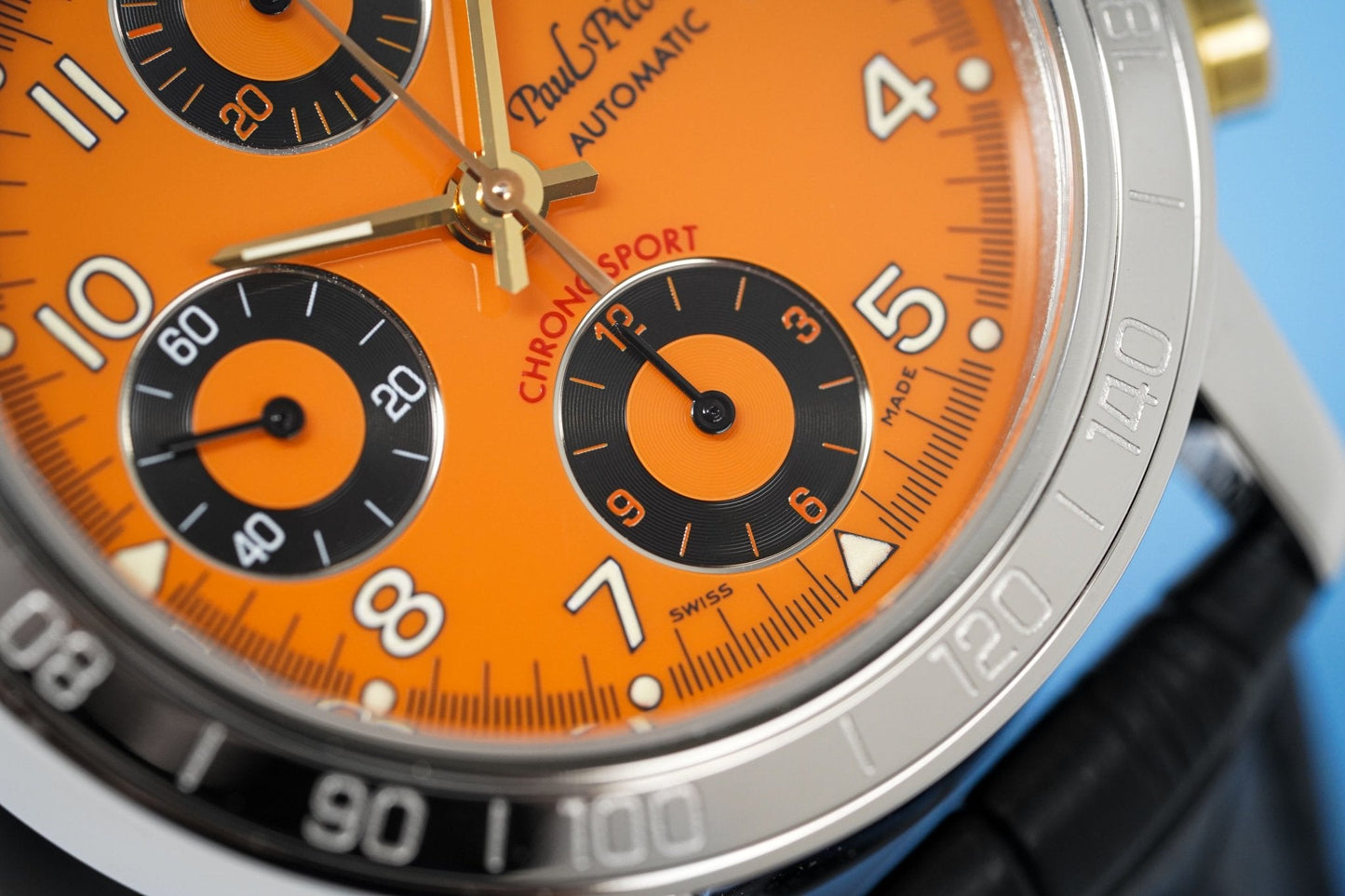 Paul Picot Men's Watch Chronosport Chronograph Orange P7032.20.935