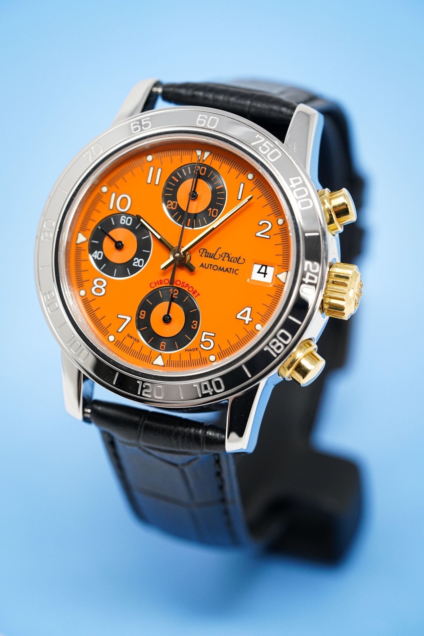 Paul Picot Men's Watch Chronosport Chronograph Orange P7032.20.935