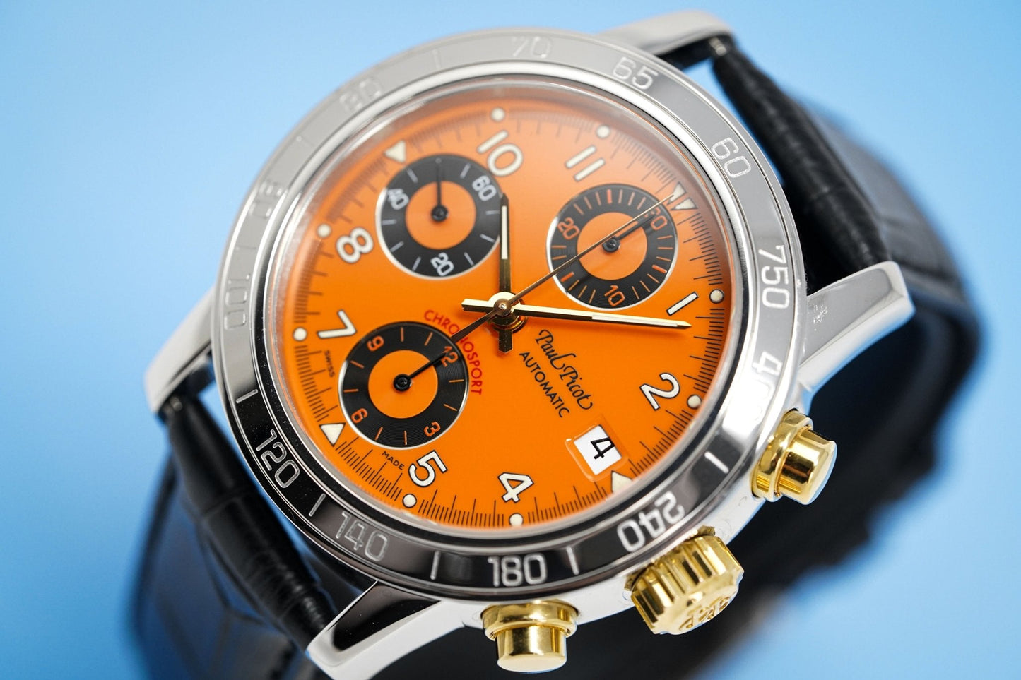 Paul Picot Men's Watch Chronosport Chronograph Orange P7032.20.935