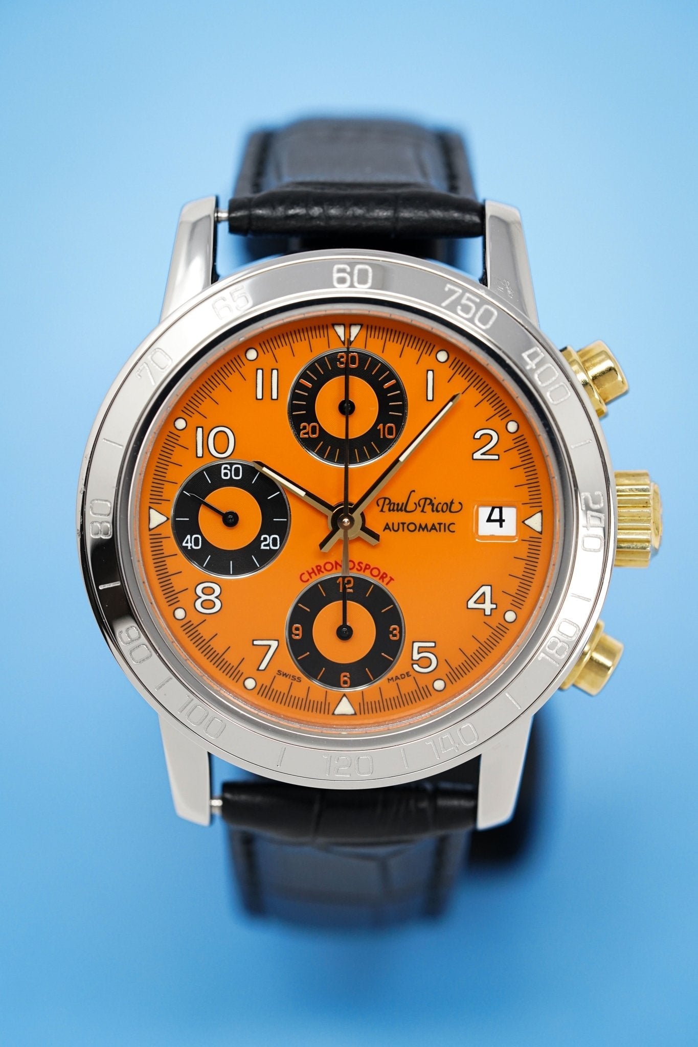 Paul Picot Men's Watch Chronosport Chronograph Orange P7032.20.935