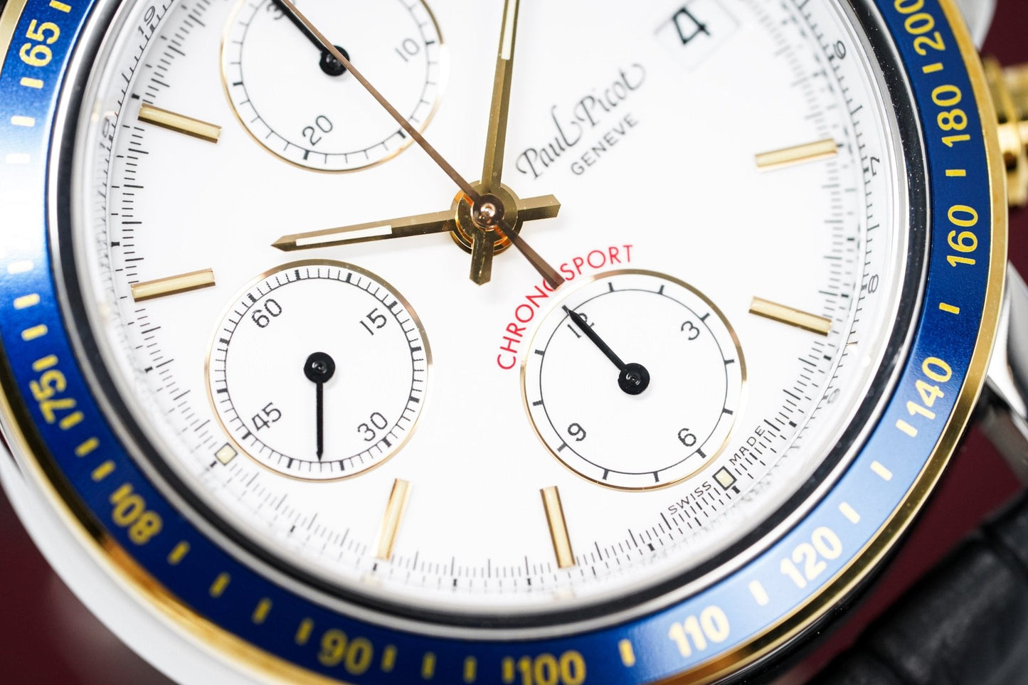 Paul Picot Men's Watch Chronosport Chronograph White P7005.W22.112