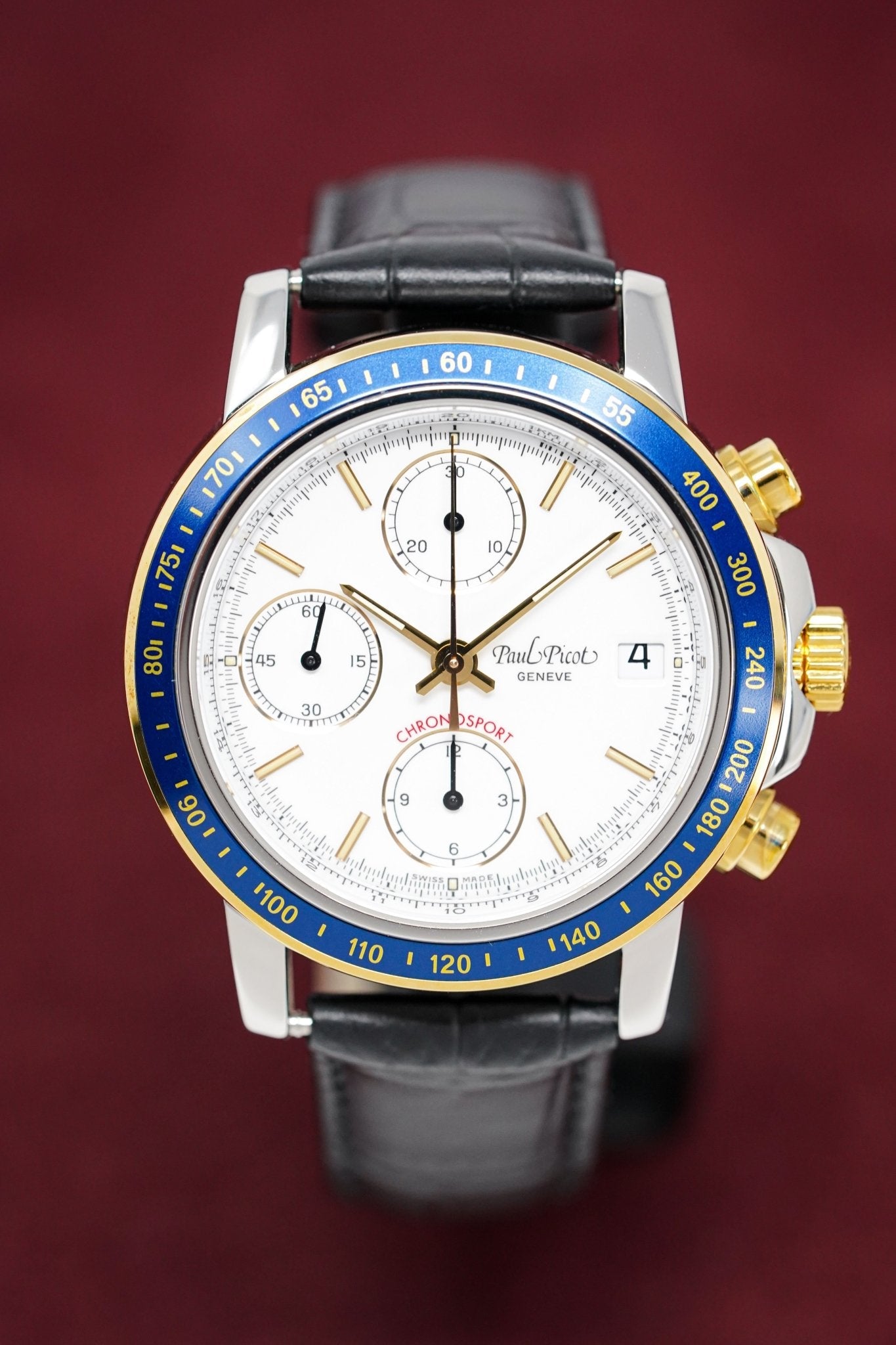 Paul Picot Men's Watch Chronosport Chronograph White P7005.W22.112