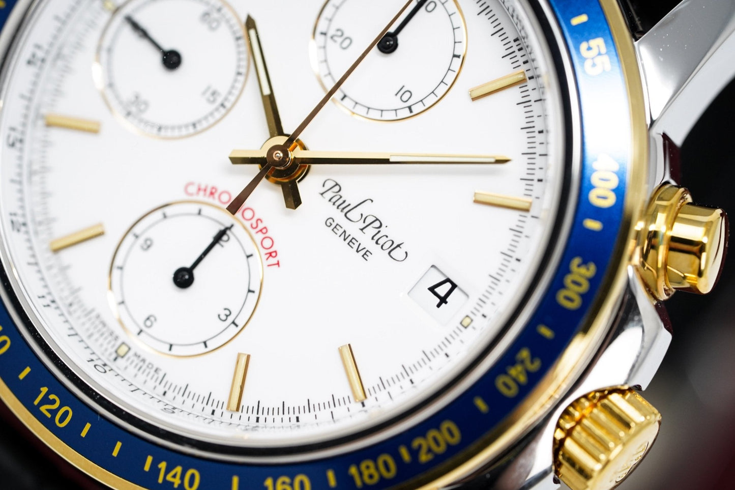 Paul Picot Men's Watch Chronosport Chronograph White P7005.W22.112