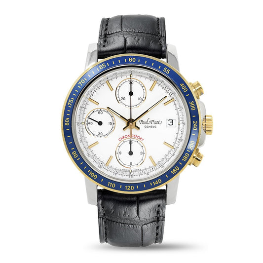 Paul Picot Men's Watch Chronosport Chronograph White P7005.W22.112