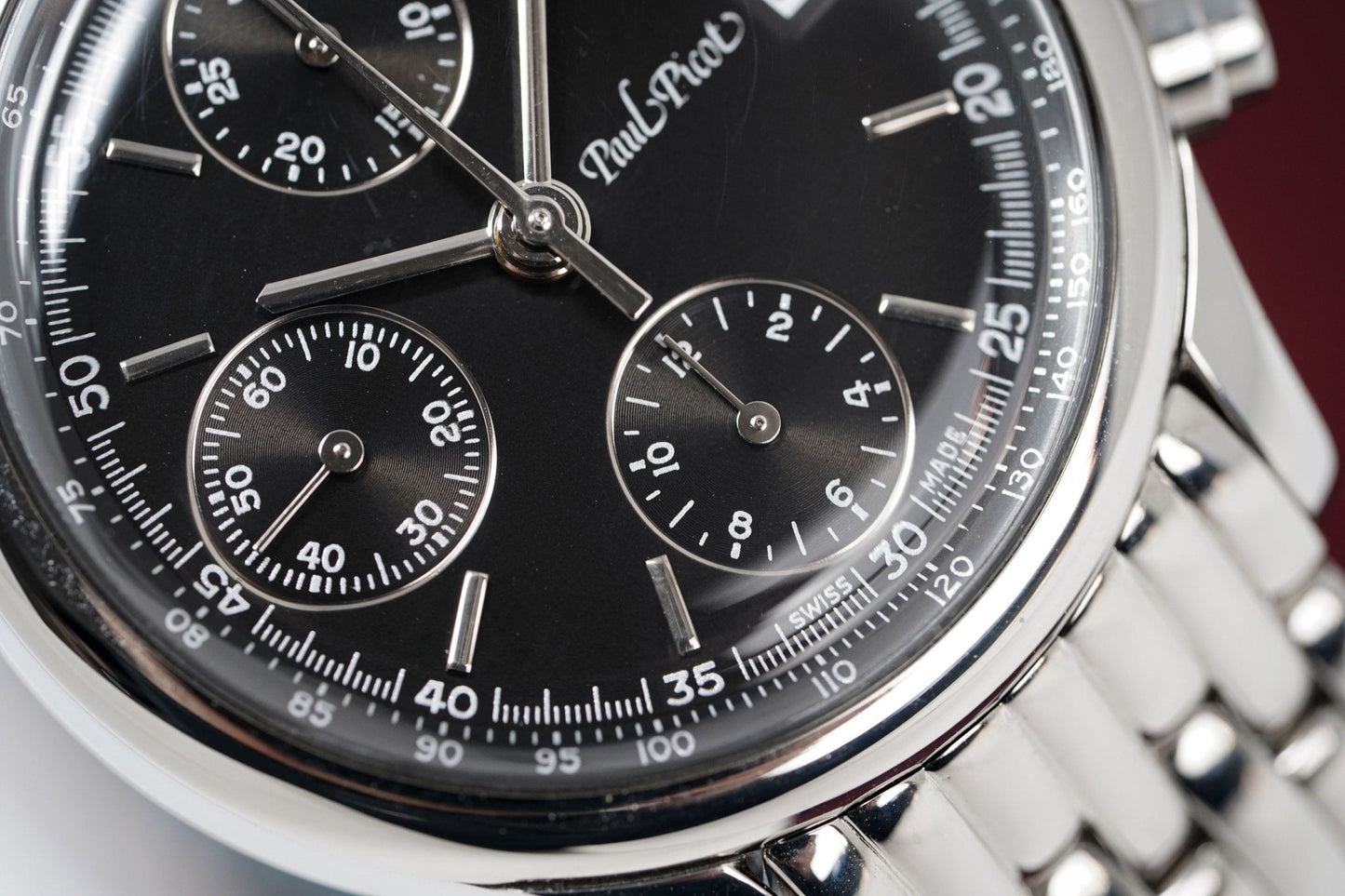 Paul Picot Men's Watch Telemark Chronograph Black P4102.20.331/B