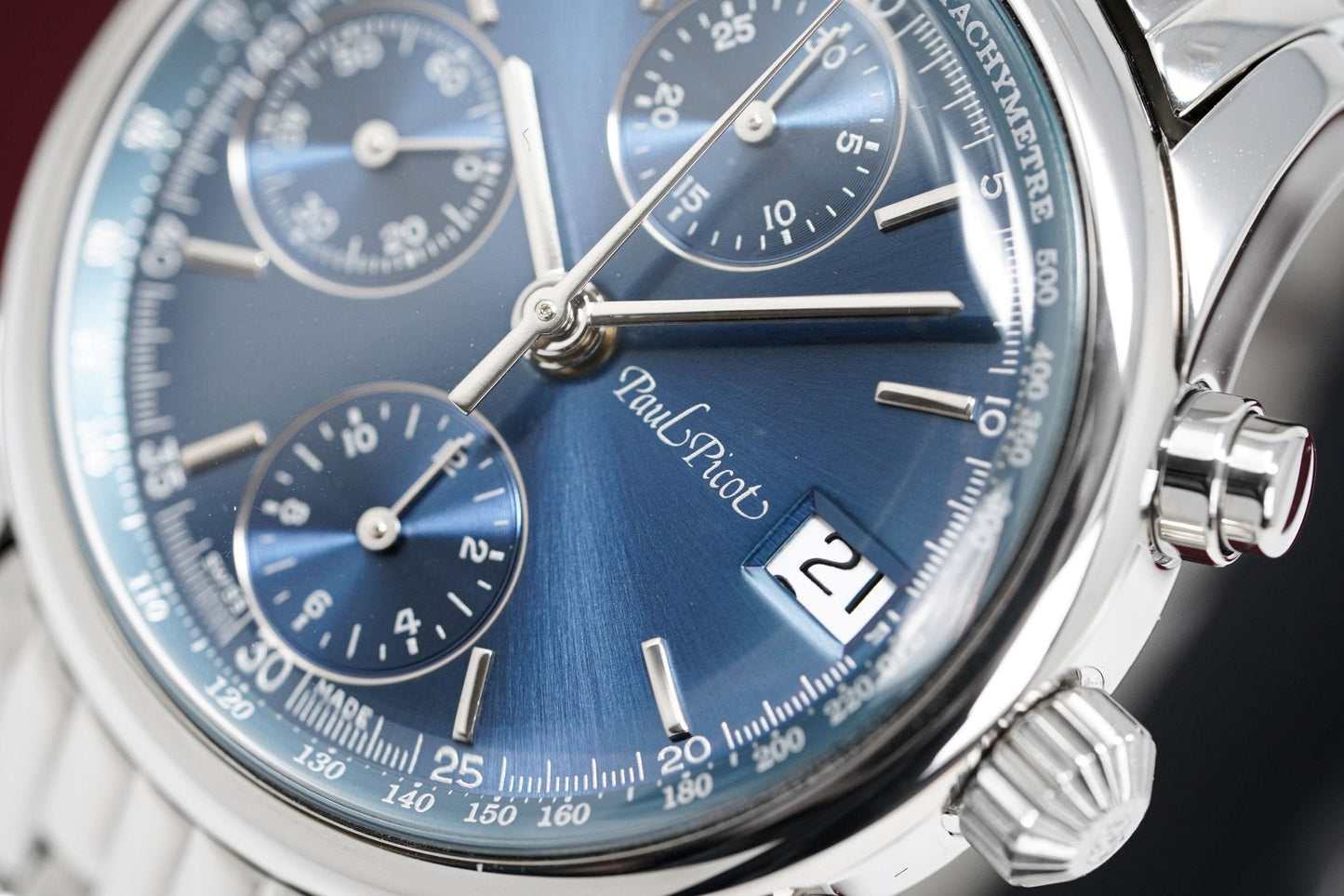 Paul Picot Men's Watch Telemark Chronograph Blue P4102.20.221/B