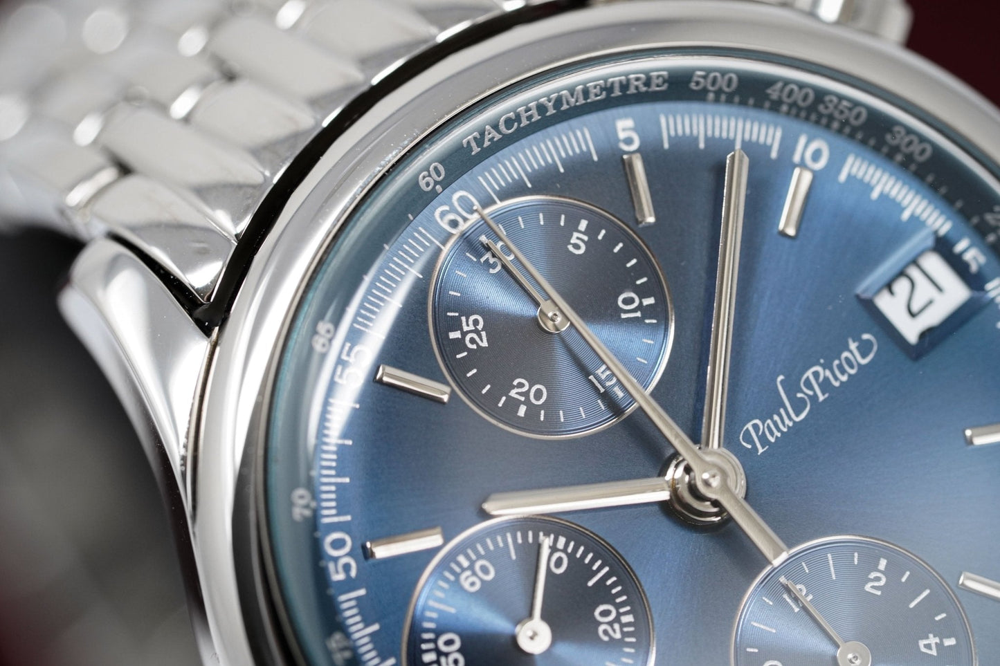 Paul Picot Men's Watch Telemark Chronograph Blue P4102.20.221/B