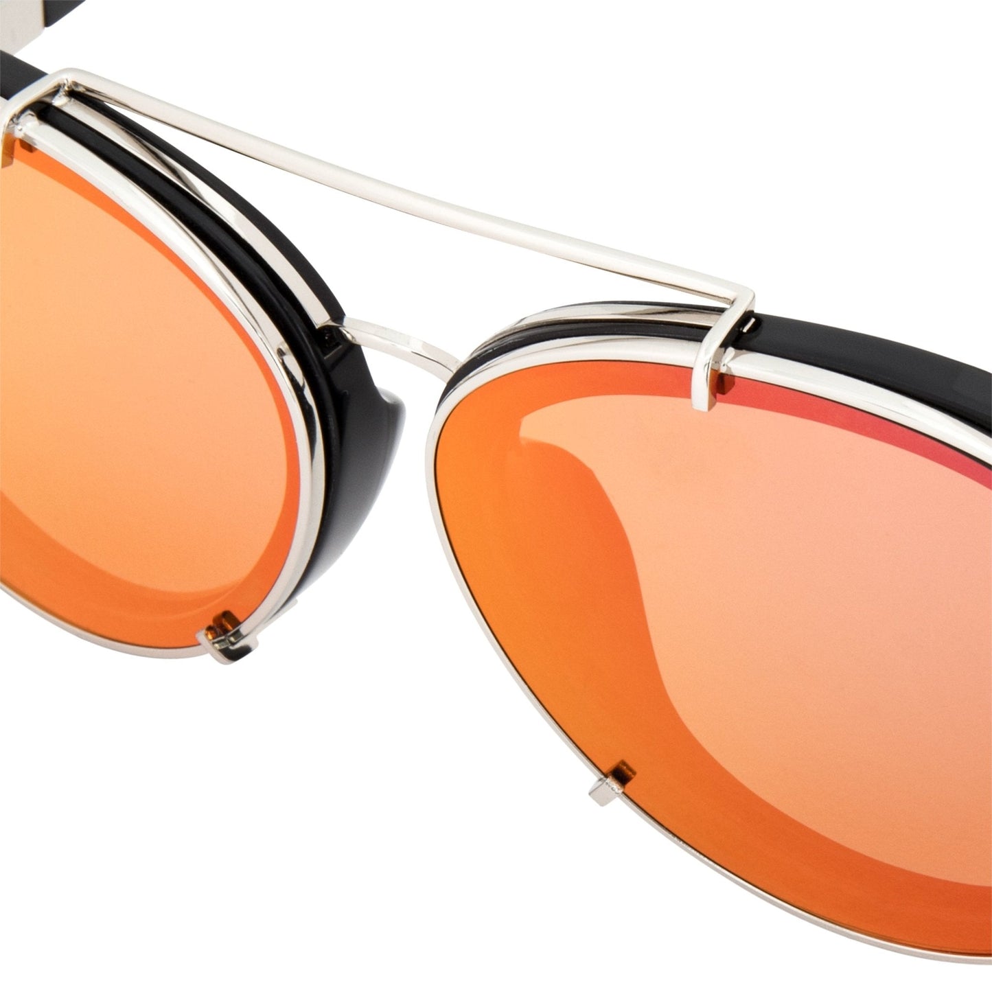 Phillip Lim Sunglasses Brushed Black and Red
