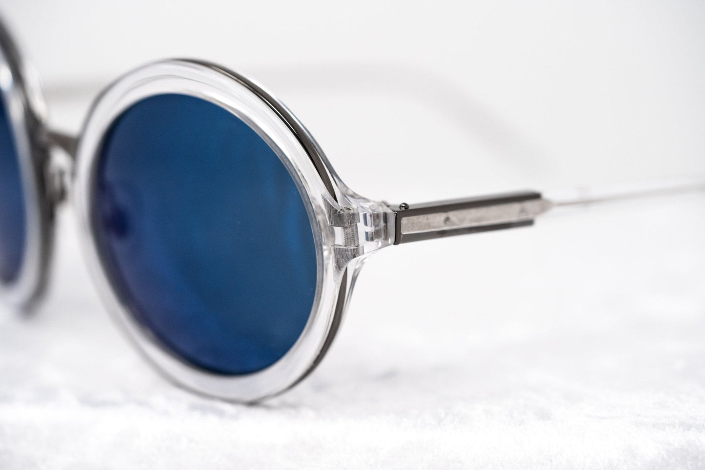 Phillip Lim Sunglasses Round Gun Metal and Blue