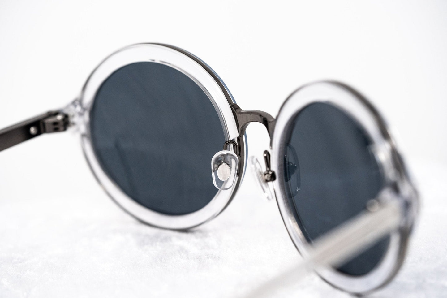 Phillip Lim Sunglasses Round Gun Metal and Blue