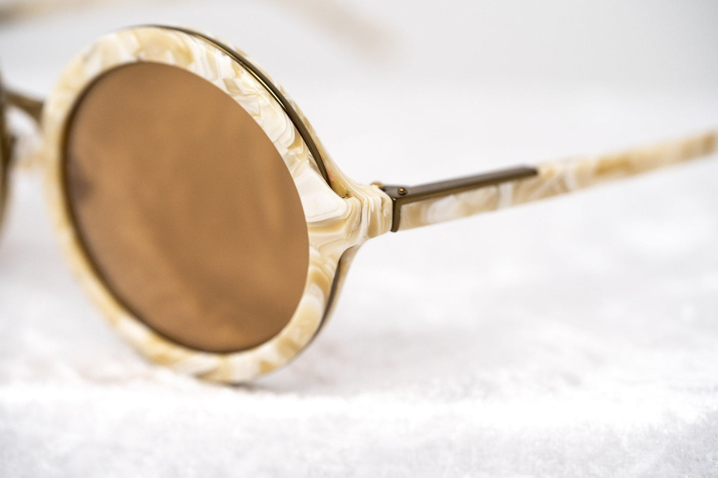 Phillip Lim Ladies Sunglasses Round Horn and Bronze PL11C30SUN