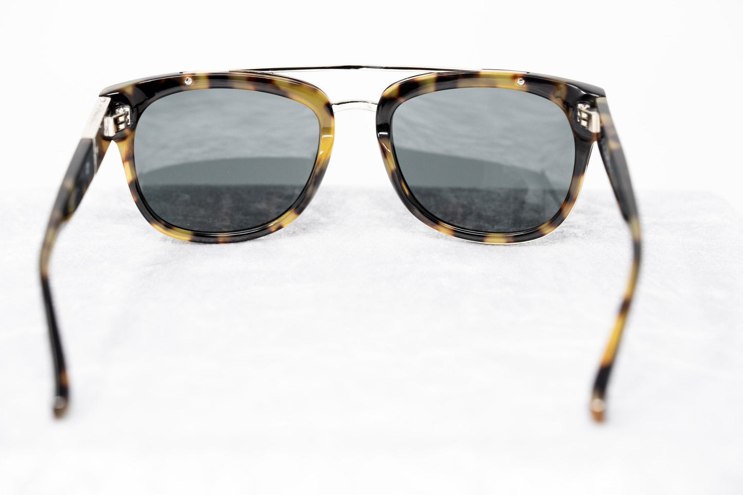 Phillip Lim Men's Sunglasses Rectangular Tortoiseshell and Fog Green PL144C6SUN