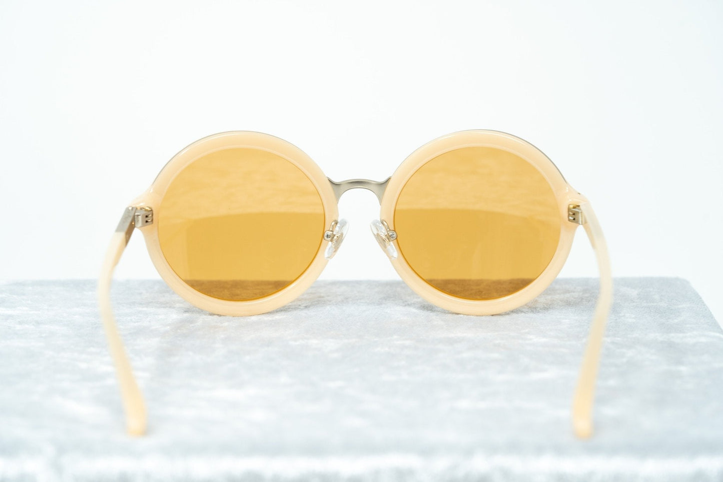Phillip Lim Sunglasses Round Apricot and Dark Brown