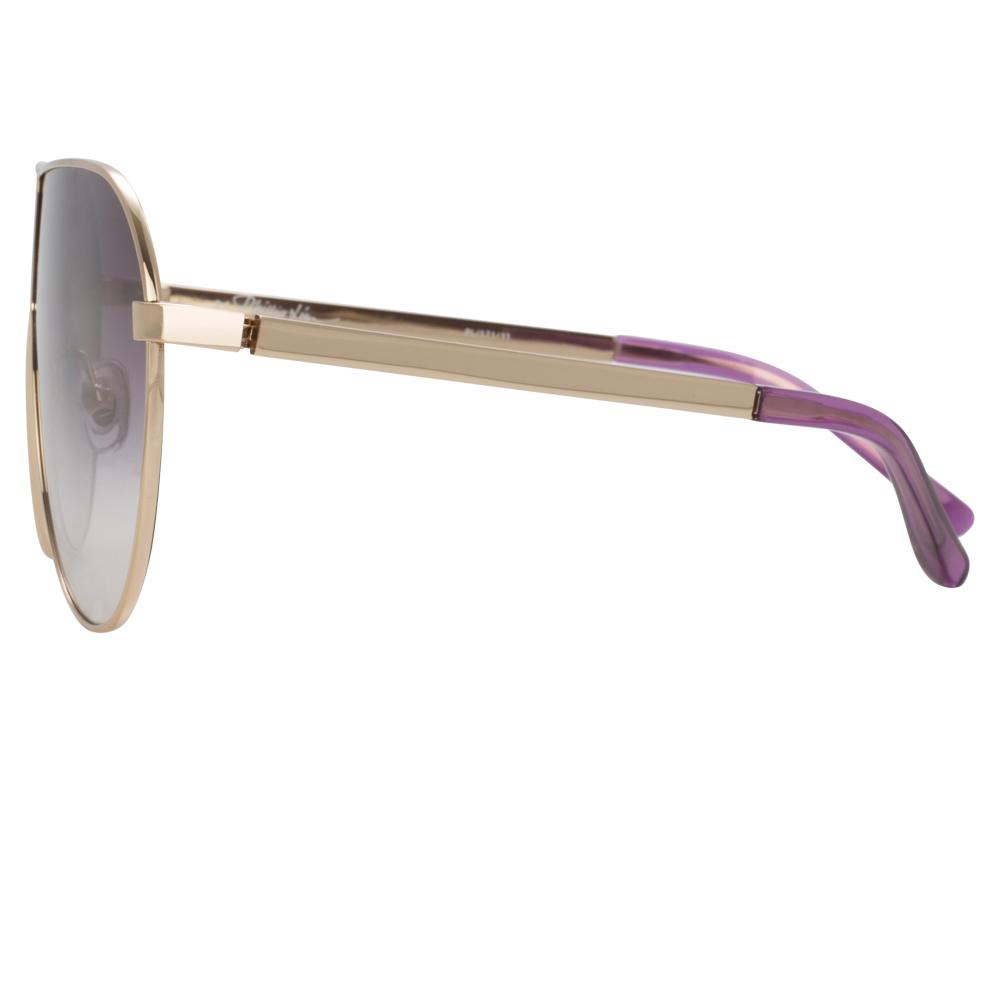 Phillip Lim Sunglasses Shield Gold and Purple PL171C11SUN