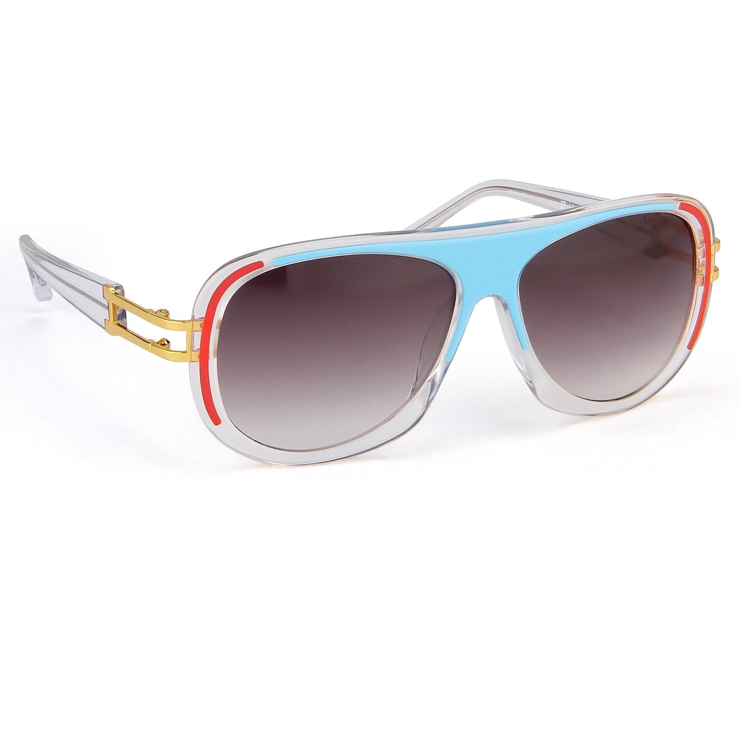 Prabal Gurung Sunglasses Blue Red and Grey