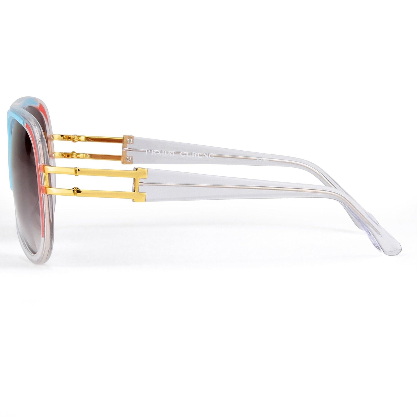 Prabal Gurung Sunglasses Blue Red and Grey