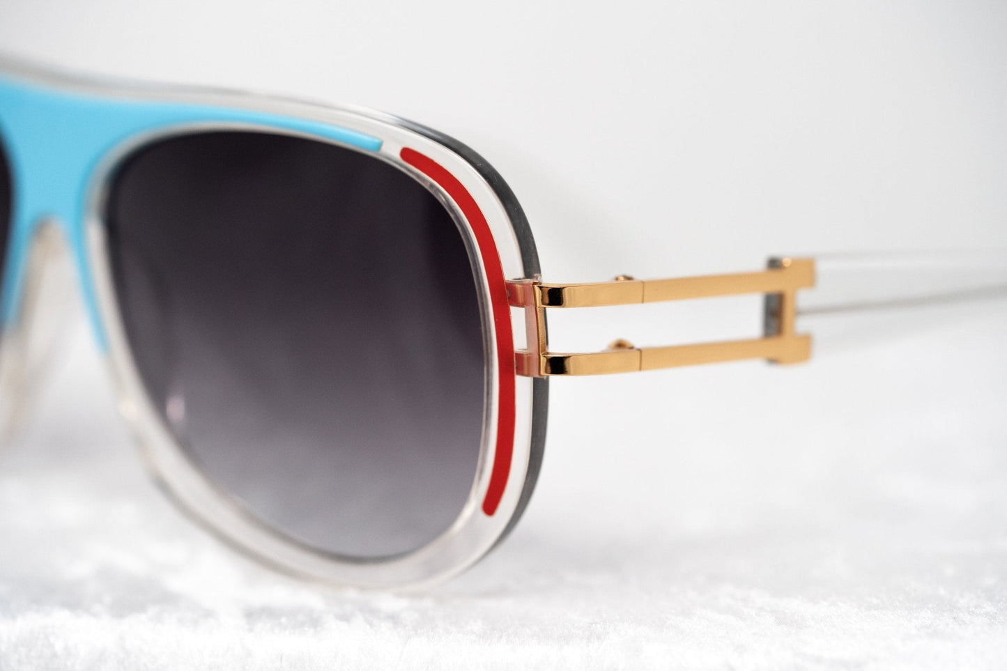 Prabal Gurung Sunglasses Blue Red and Grey