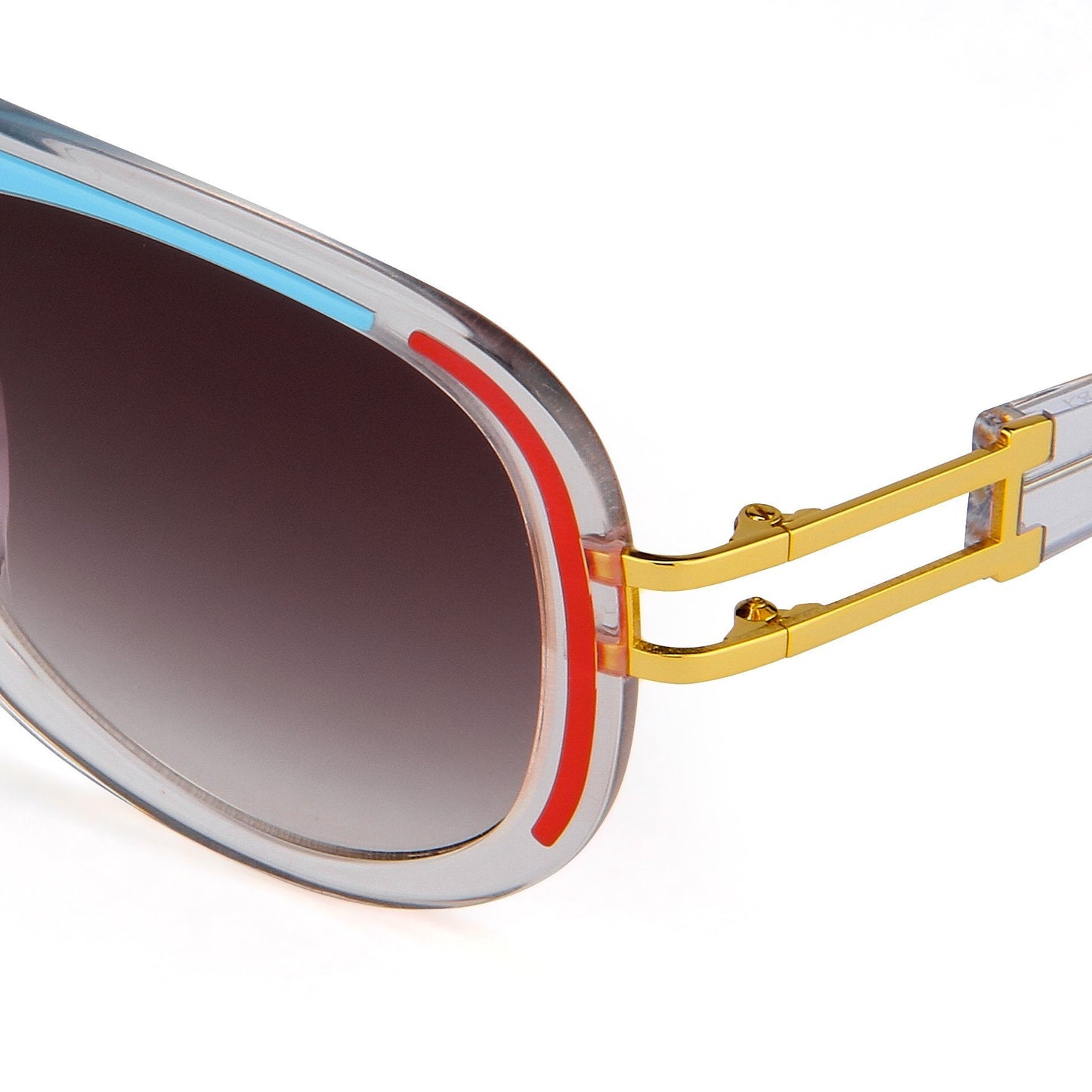 Prabal Gurung Sunglasses Blue Red and Grey