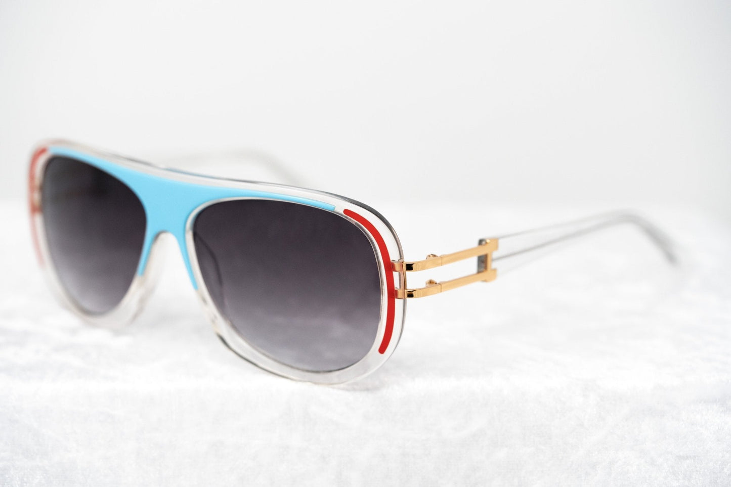 Prabal Gurung Sunglasses Blue Red and Grey