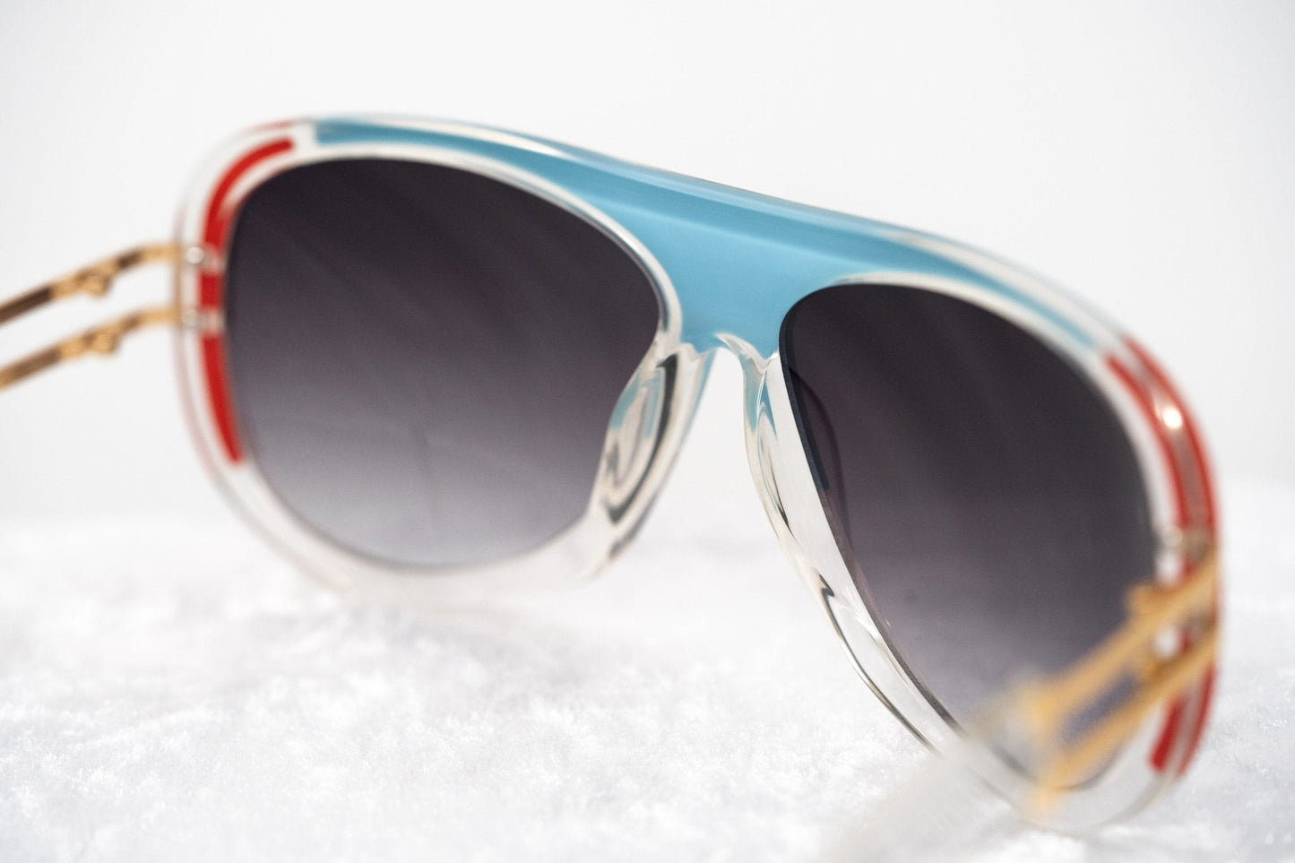 Prabal Gurung Sunglasses Blue Red and Grey