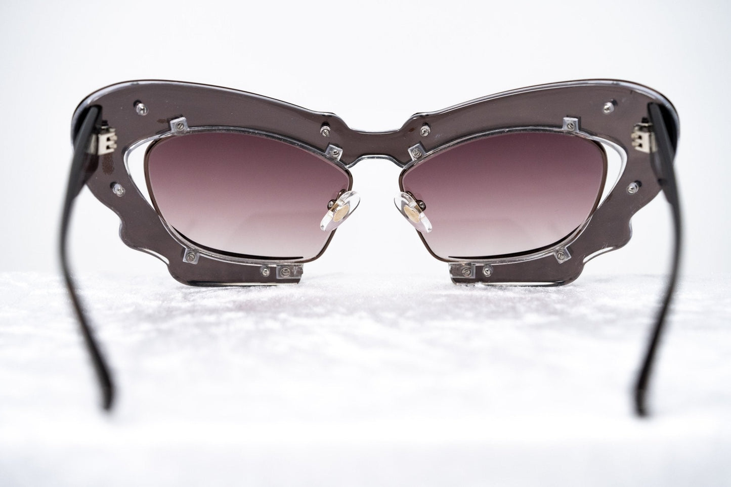 Prabal Gurung Sunglasses Cat Eye Special Chocolate Bronze and Red