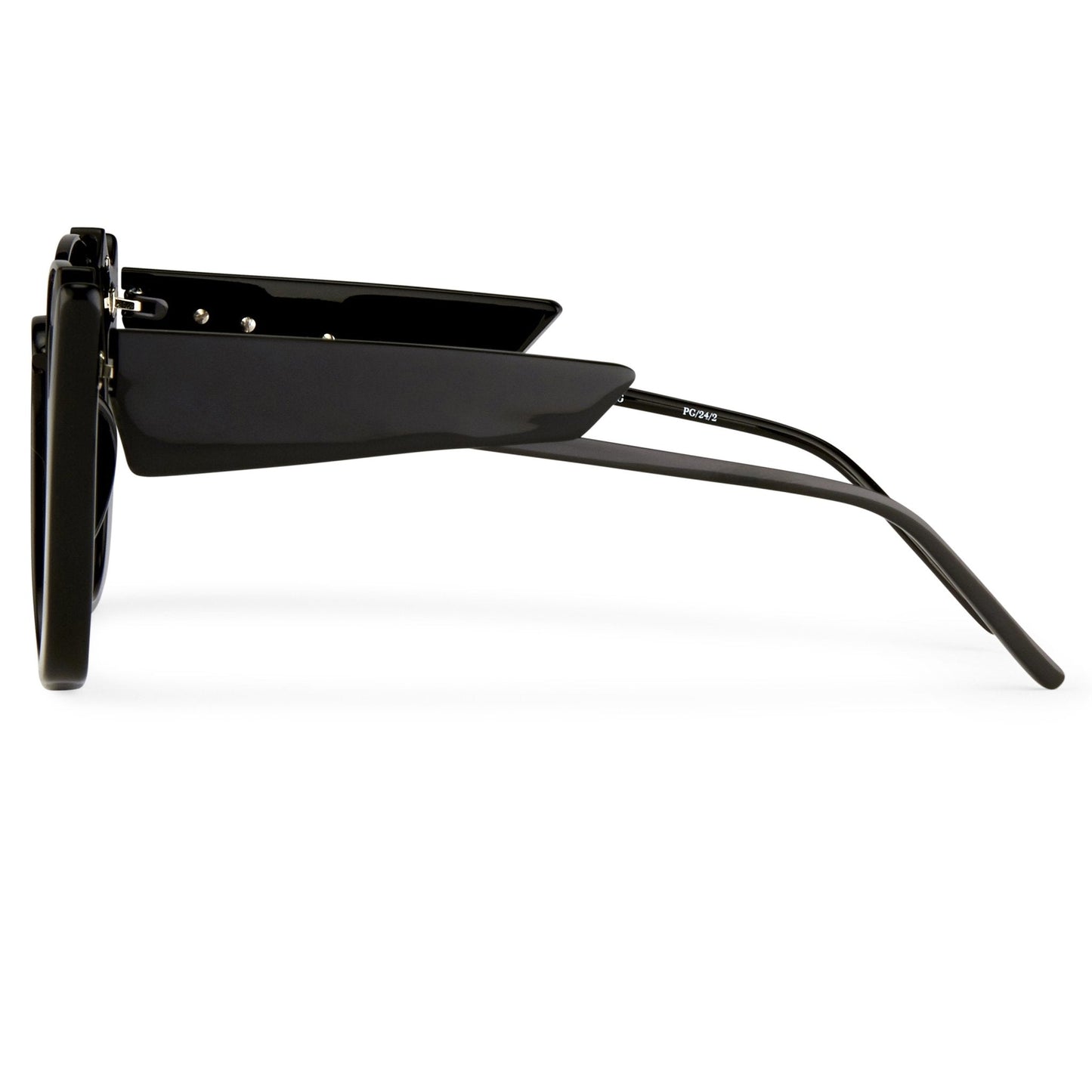 Prabal Gurung Sunglasses Round Black and Smoke