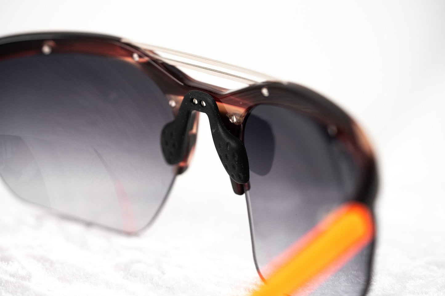 Prabal Gurung Sunglasses Special Purple Horn and Grey