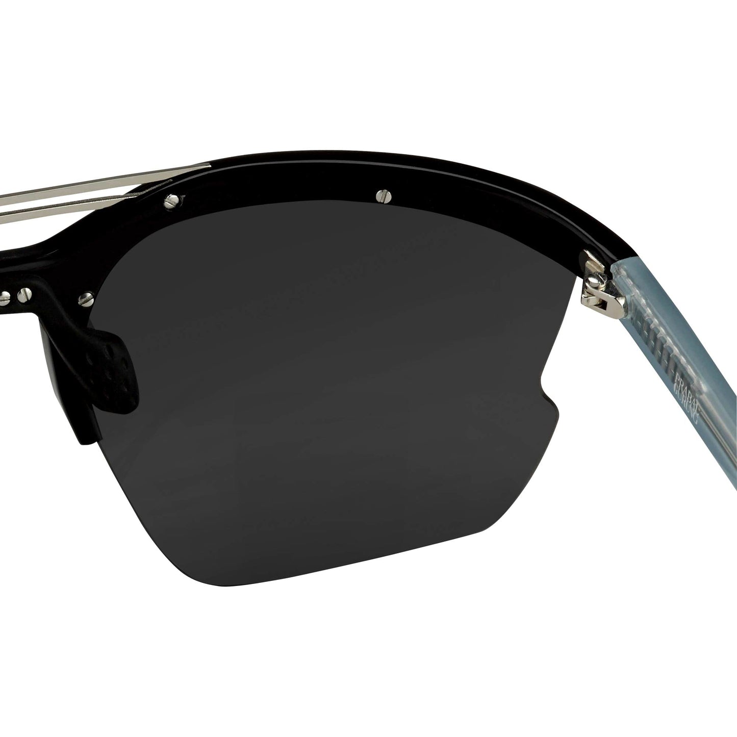 Prabal Gurung Sunglasses Special Shiny Black and Grey