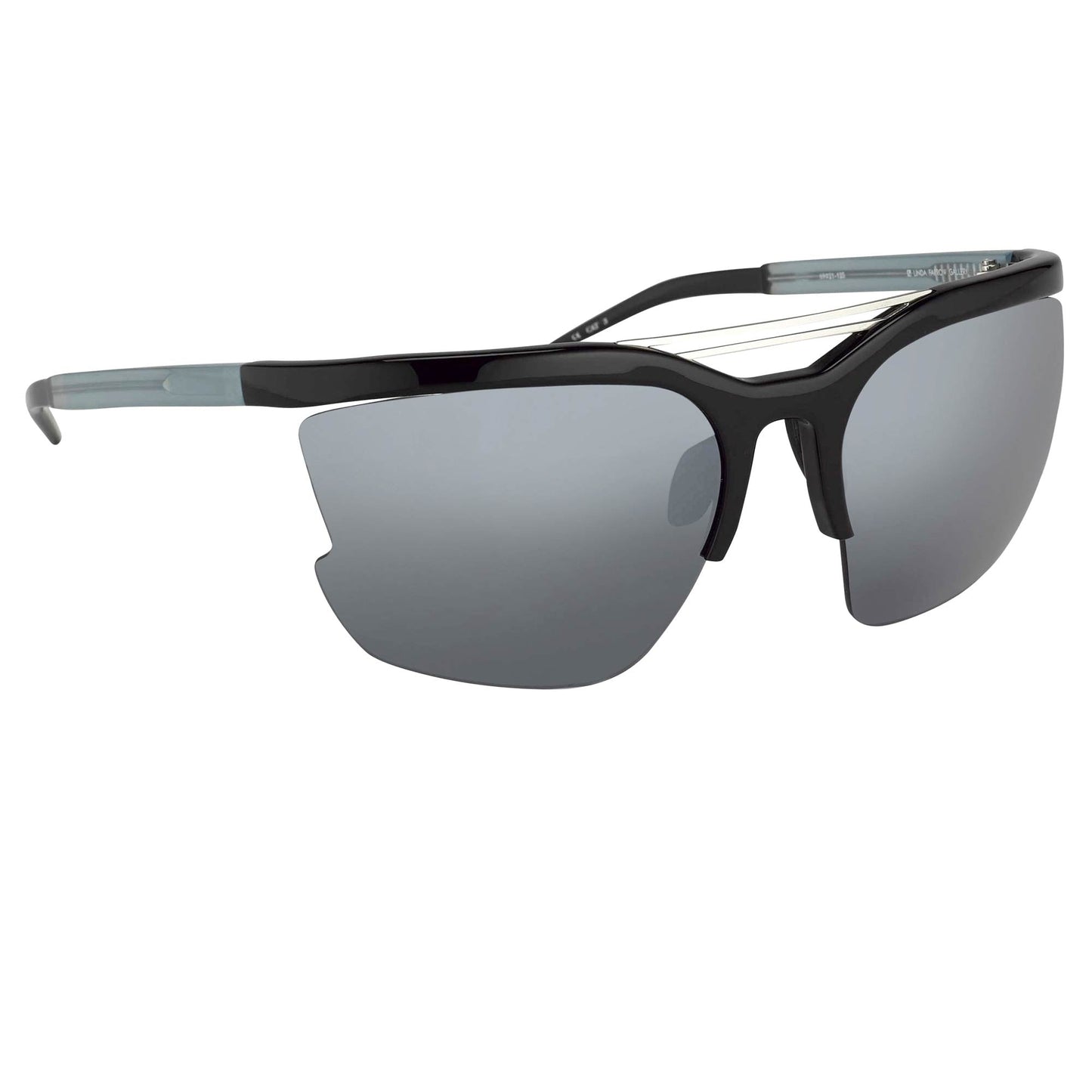 Prabal Gurung Sunglasses Special Shiny Black and Grey