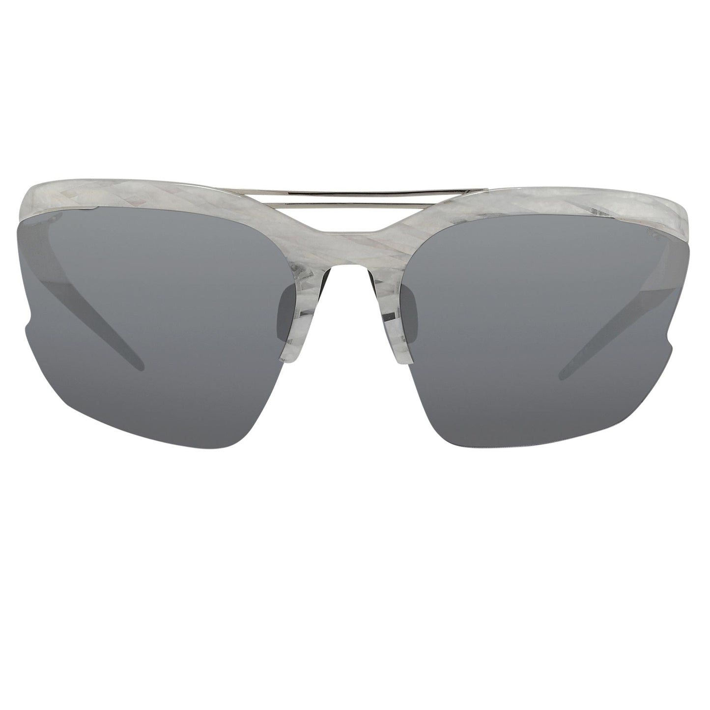Prabal Gurung Sunglasses Special White Horn and Blue