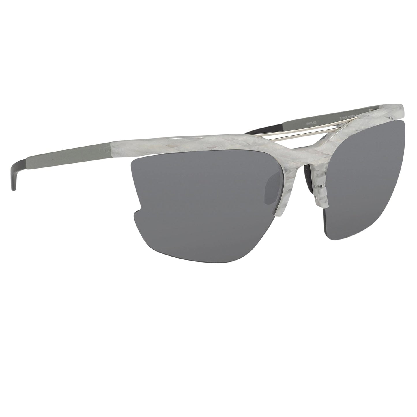 Prabal Gurung Sunglasses Special White Horn and Blue