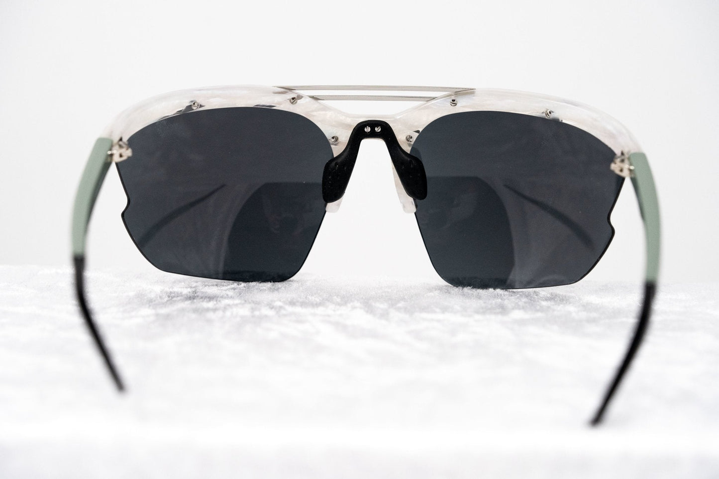 Prabal Gurung Sunglasses Special White Horn and Blue