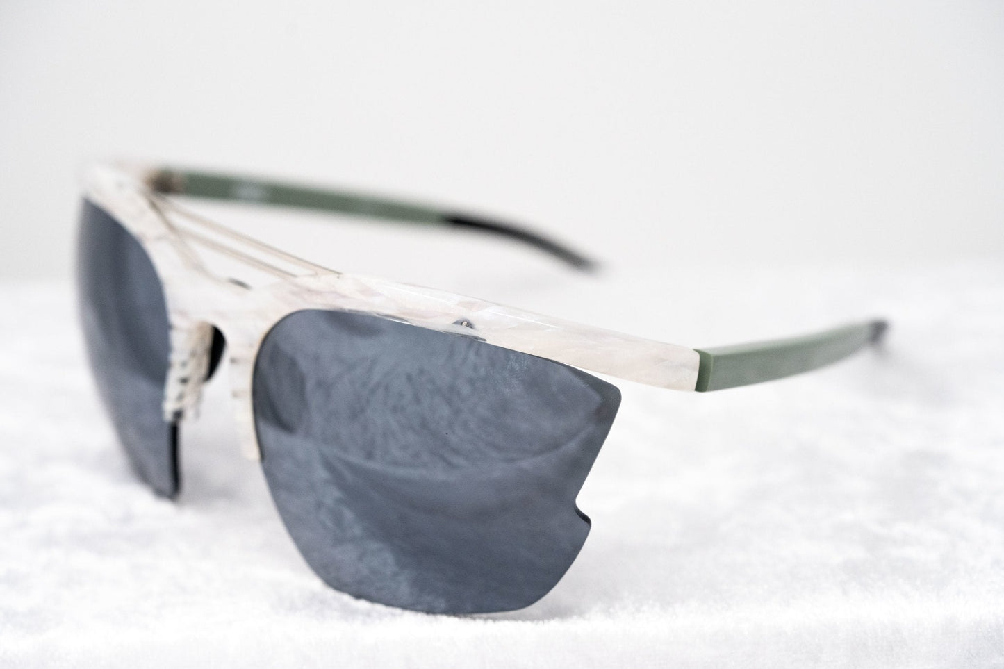 Prabal Gurung Sunglasses Special White Horn and Blue