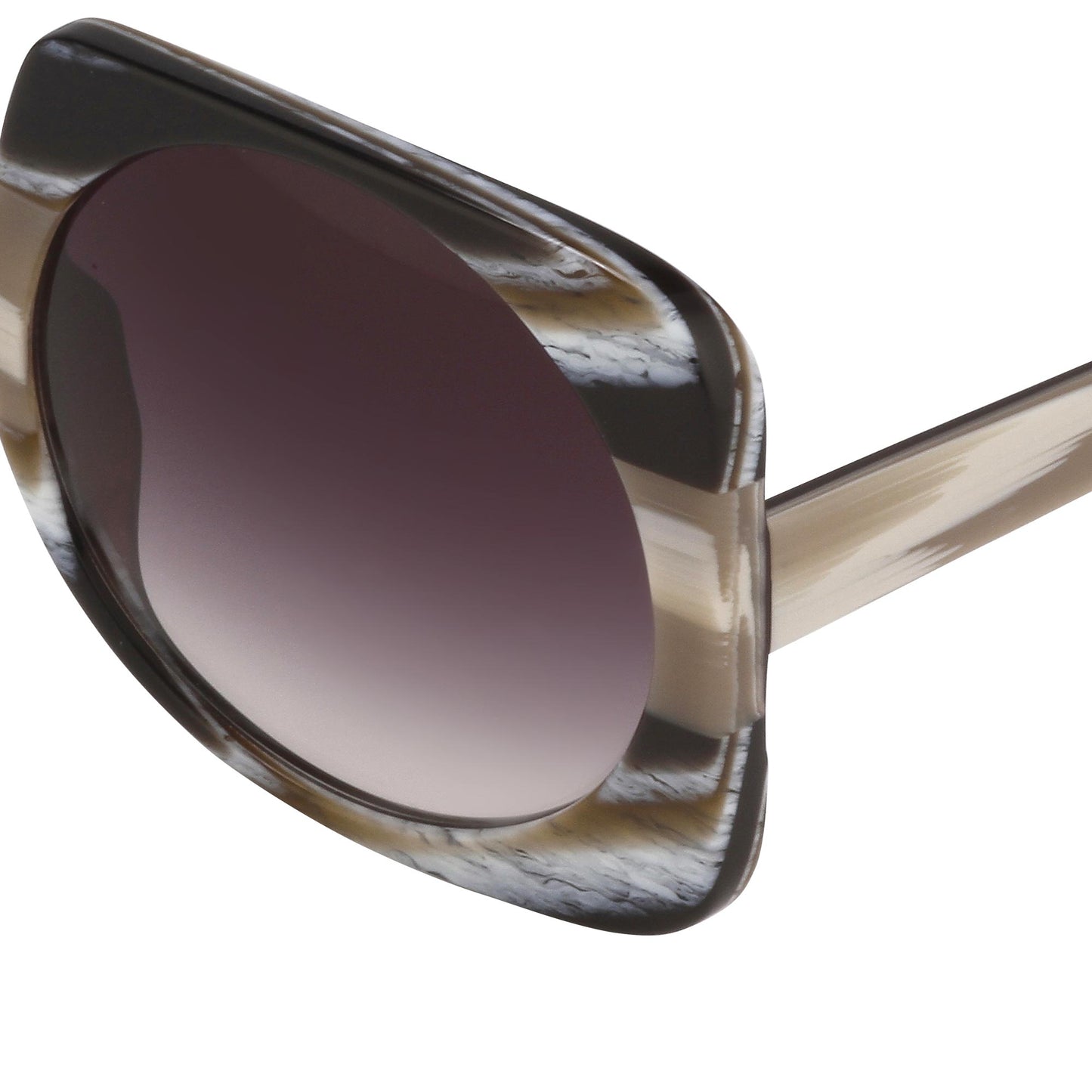 Prabal Gurung Sunglasses Square Brown and Grey