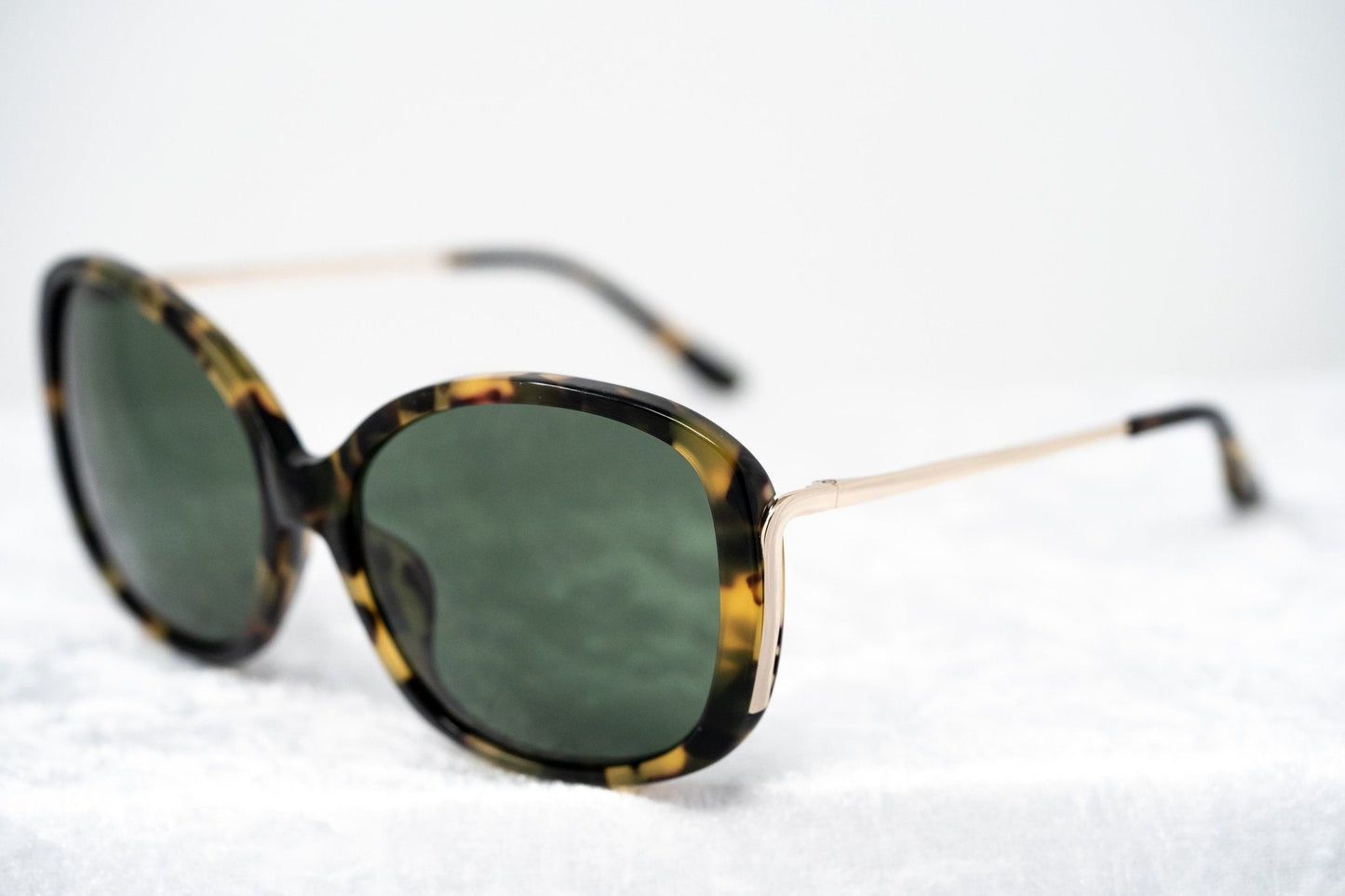 Prabal Gurung Sunglasses Oversized Tortoiseshell and Green