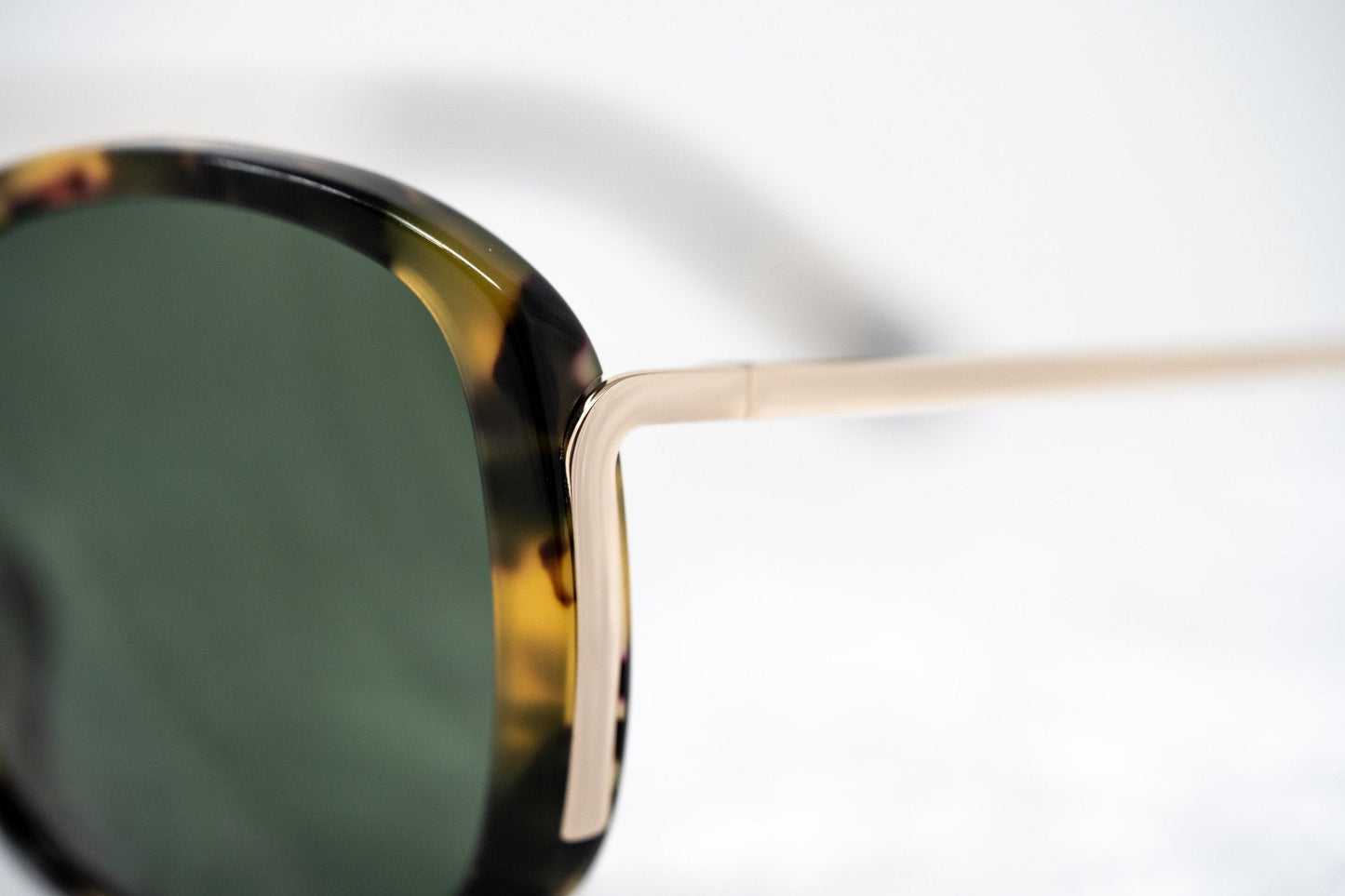 Prabal Gurung Sunglasses Oversized Tortoiseshell and Green