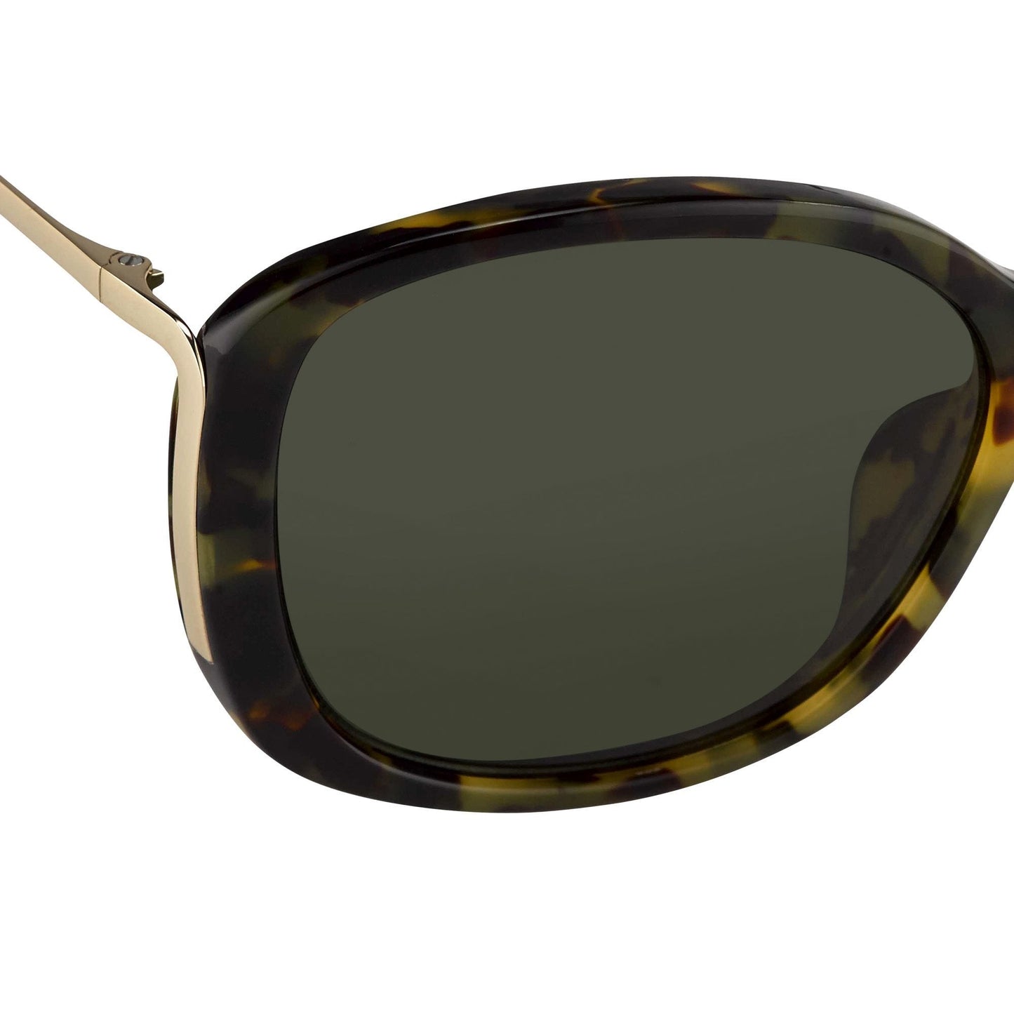 Prabal Gurung Sunglasses Oversized Tortoiseshell and Green