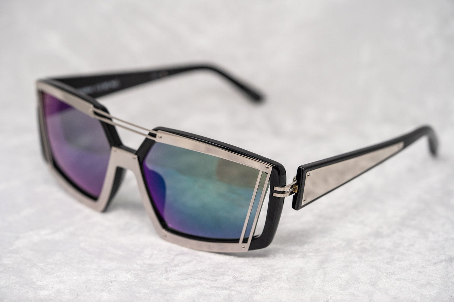 Prabal Gurung Sunglasses Rectangular Black and Purple PG3C4SUN